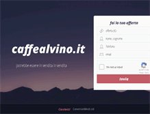 Tablet Screenshot of caffealvino.it